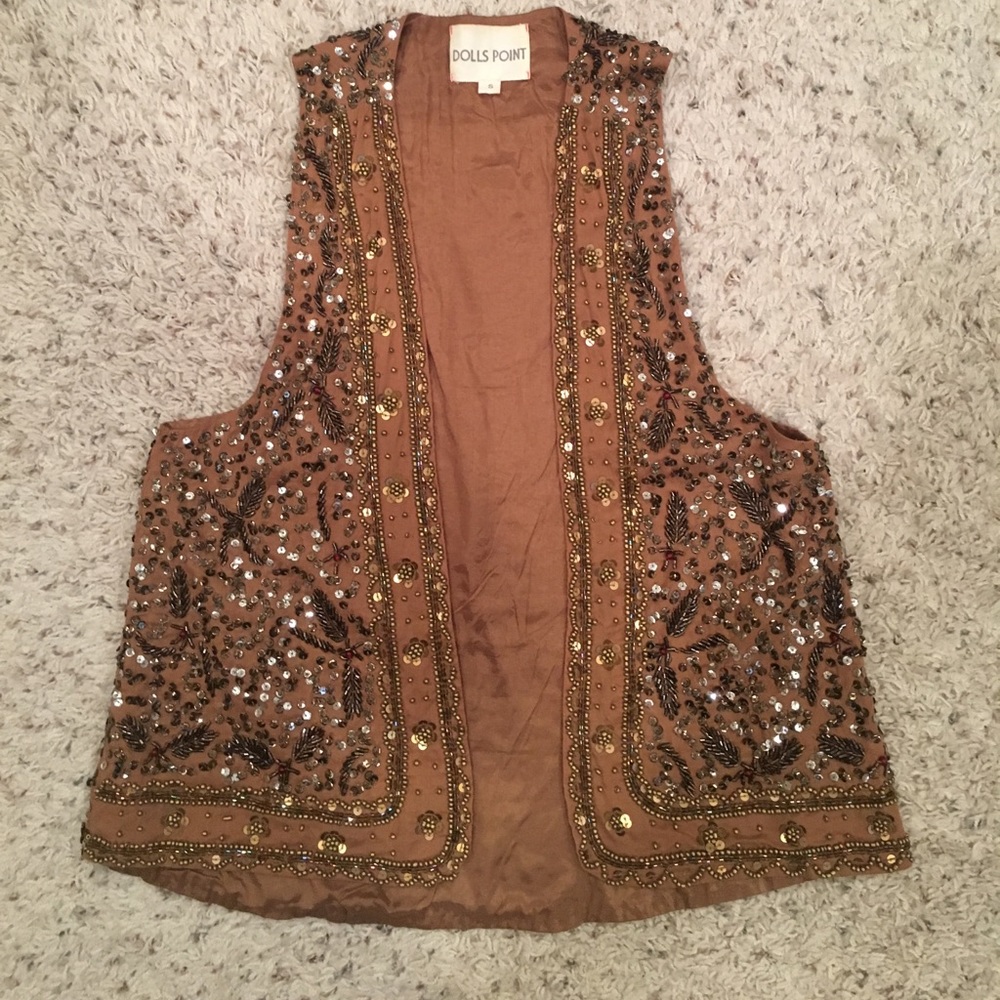 Urban Outfitters Women's Beaded Vest Size Small